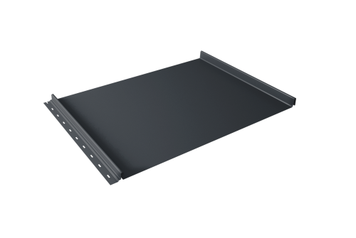 Кликфальц Grand Line 0,5 Velur X с пленкой на замках RAL 7024 мокрый асфальт