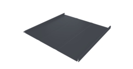 Фальц двойной стоячий Line Grand Line 0,45 Drap с пленкой на замках RAL 7024 мокрый асфальт