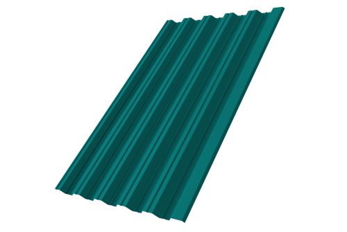 Профнастил НС35 R 0.45 PE RAL 5021 водная синь