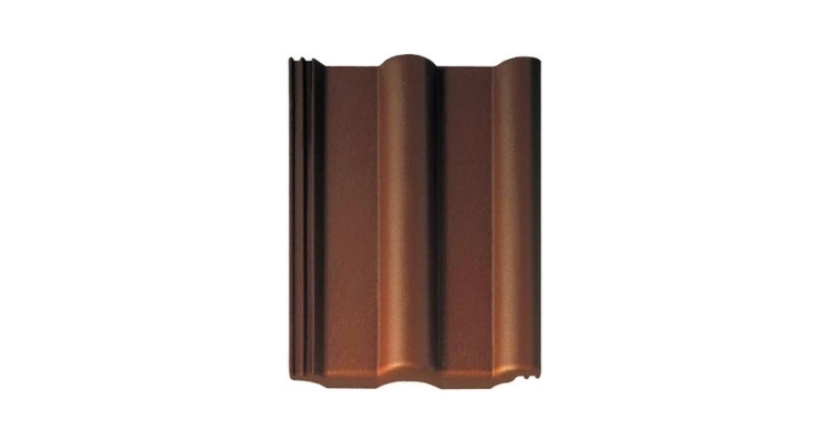 Рядная черепица Braas Франкфуртская темно-коричневый