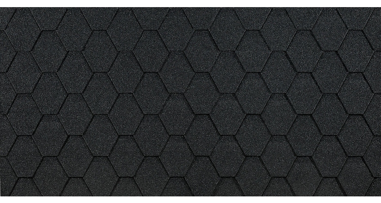 Гибкая черепица Docke Eurasia Шестигранник, Серый