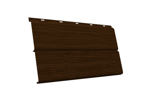 ЭкоБрус 0,345 Gofr 0.45 Print Elite с пленкой Choco Wood TwinColor