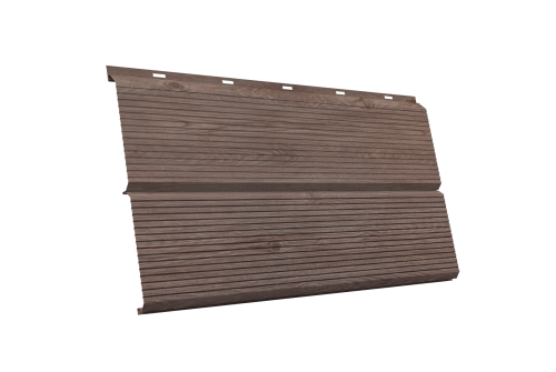 ЭкоБрус 0,345 Gofr 0.45 Print Elite с пленкой White Wood TwinColor