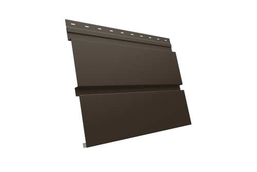 Квадро брус 0.5 Satin Мatt с пленкой RR 32 темно-коричневый