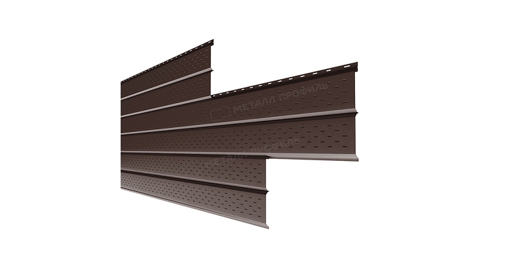 Софит Металл Профиль перфор. Lбрус-XL-14х335 (ПЭ-01-8017-0.45)