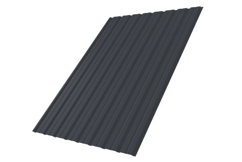 Профнастил С10В 0.45 Drap TX RAL 7024 мокрый асфальт