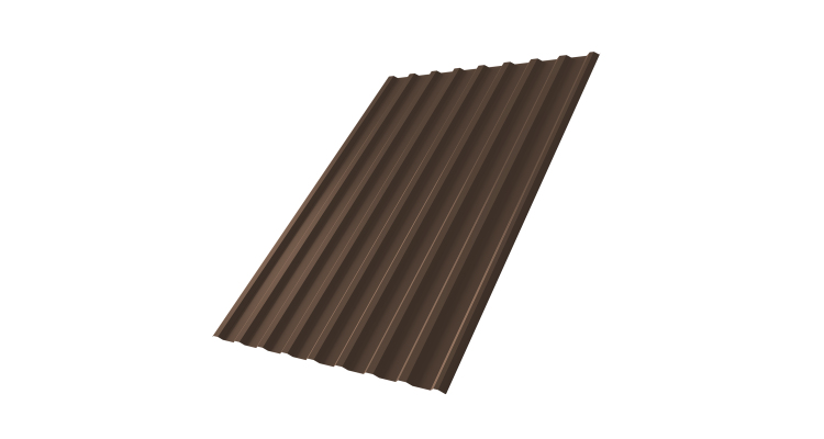 Профнастил С20R 0,5 Satin Matt TX RAL 8017 шоколад