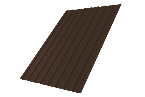 Профнастил С10A 0,5 Satin RAL 8017 шоколад