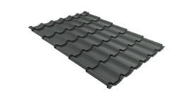 Металлочерепица классик Grand Line 0,45 PE RAL 7005 мышино-серый