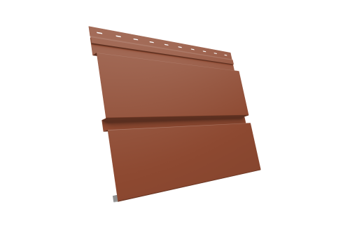 Квадро брус 0.5 Satin Matt TX с пленкой RAL 8004 терракота