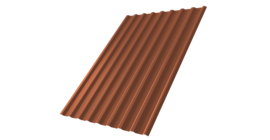 Профнастил С20R Grand Line 0,5 Velur X RAL 8004 терракота