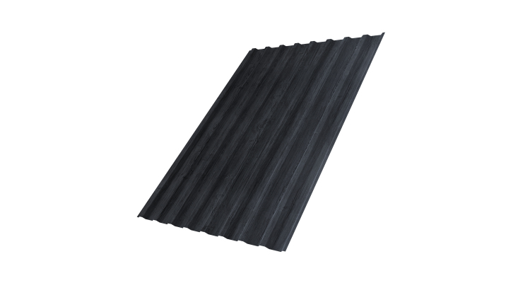 Профнастил С20B 0,45 Print Premium Grey Wood TwinColor