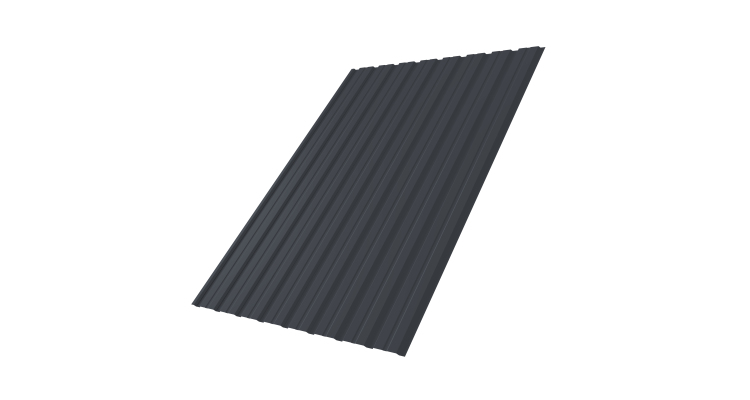 Профнастил С10B 0.45 Drap-double TX RAL 7024 мокрый асфальт