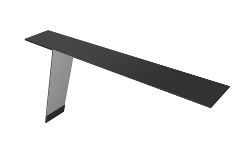 Планка карнизная фальц 130х80 0,5 Satin Matt TX RAL 7016 антрацитово-серый (3м)