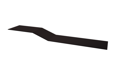 Планка крепежная фальц Grand Line 0,5 Satin Matt RAL 9005 черный (2м)