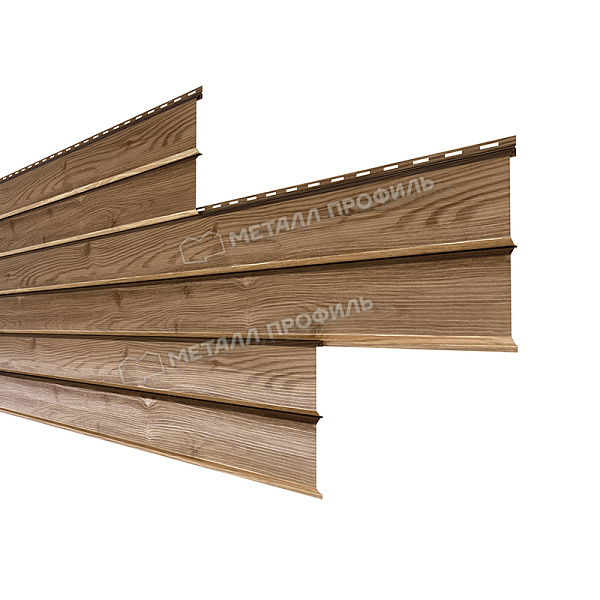 Сайдинг Металл Профиль Lбрус-XL-14х335 (ECOSTEEL_T-01-Кедр-0.5)