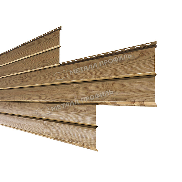 Сайдинг Металл Профиль Lбрус-XL-14х335 (ECOSTEEL_T-01-Сосна-0.5)