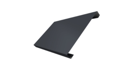 Ламель лицевая 200 забора жалюзи Texas 0.45 PE с пленкой RAL 7024 мокрый асфальт