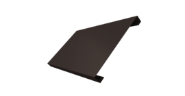 Ламель лицевая 200 забора жалюзи Texas 0.45 PE-Double с пленкой RR 32 темно-коричневый