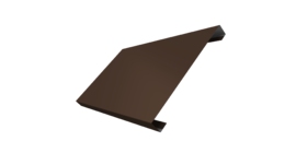 Ламель лицевая 200 забора жалюзи Texas 0.5 Satin с пленкой RAL 8017 шоколад