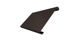 Ламель лицевая 200 забора жалюзи Texas 0.5 Satin с пленкой RR 32 темно-коричневый