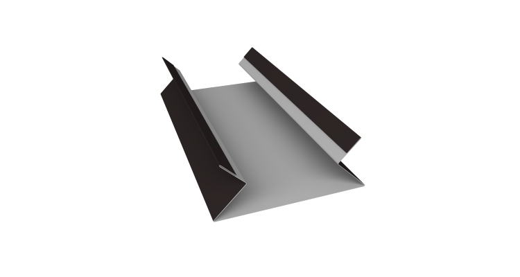 Планка угла внутреннего составная верхняя 0,45 Drap ST RAL 9005 черный (3м)