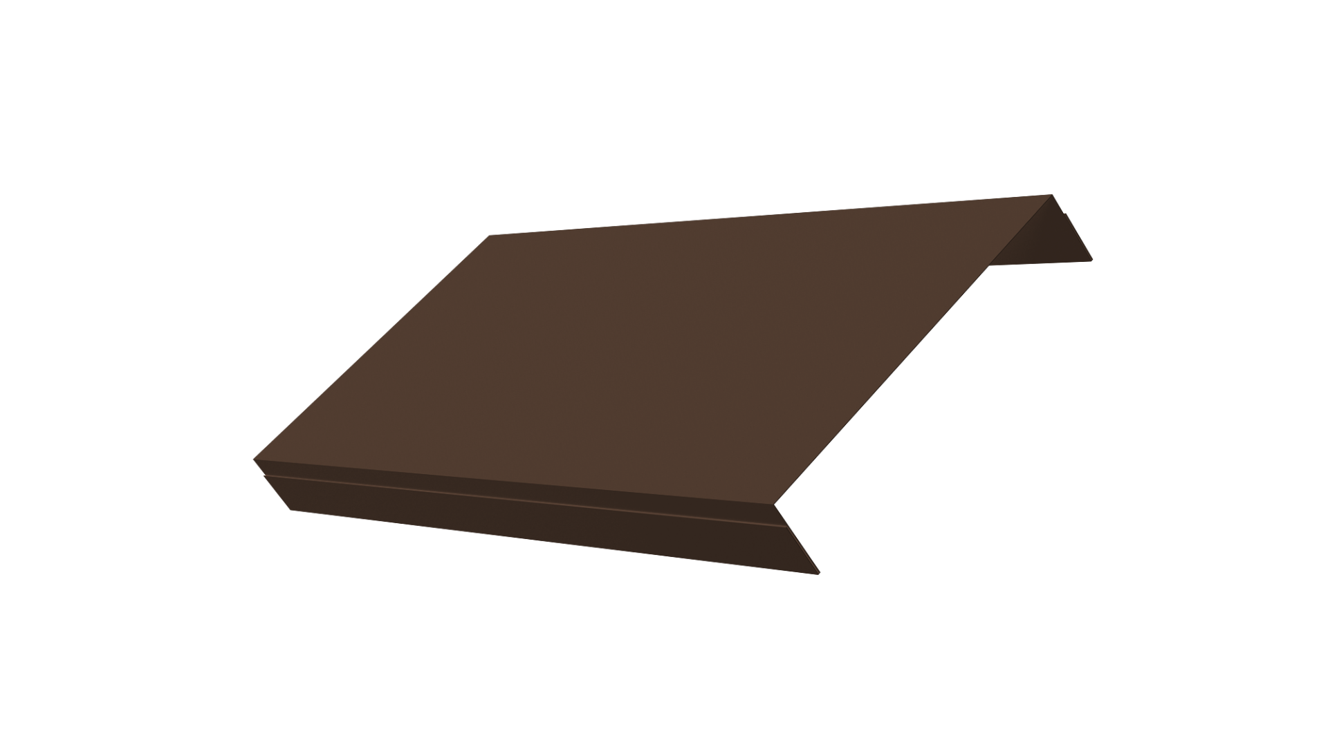 Ламель обратная 150 забора жалюзи Texas 0.5 Drap с пленкой RAL 8017 шоколад