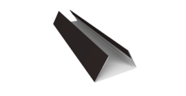 Планка стыковочная составная нижняя 0,45 Drap TR RAL 9005 черный (3м)