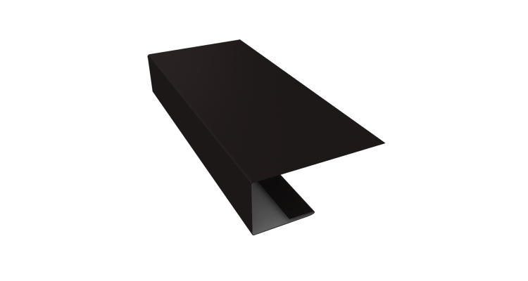 J-Профиль 18мм 0,45 Drap ST RAL 9005 черный (2м)