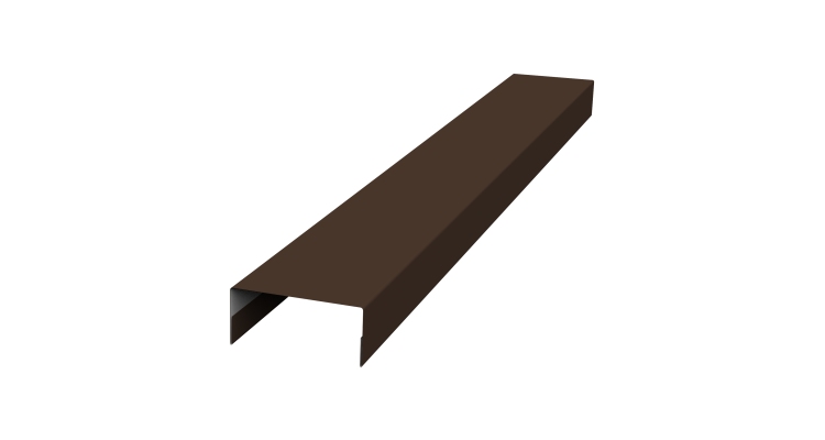 Крышка 30х15 жалюзи Texas 0,45 Drap TR RAL 8017 шоколад (2м)