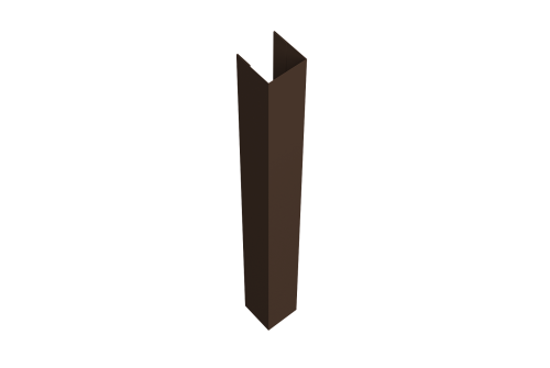 Стойка жалюзи Texas 0,45 Drap TX-double RAL 8017 шоколад (3м)