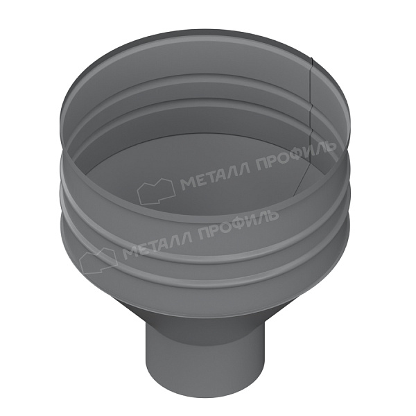 Воронка водосборная Металл Профиль ПРОЕКТ D350х150 Ral 7004
