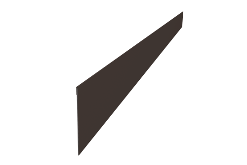 Ламель забора жалюзи Palermo 0,5 PurPro RR 32 темно-коричневый