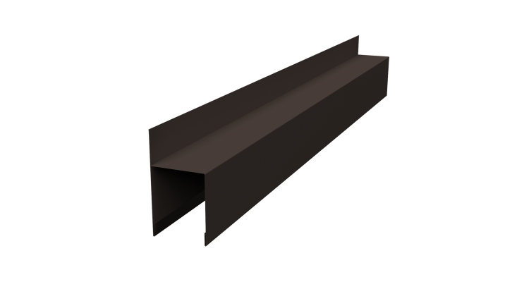 Планка опорная составная внешняя Palermo 0,45 Drap-double TX RR 32 темно-коричневый (1,8м)