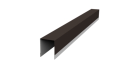 Планка опорная составная внутренняя для забора жалюзи Palermo 0,5 Drap TX RR 32 темно-коричневый (2м)