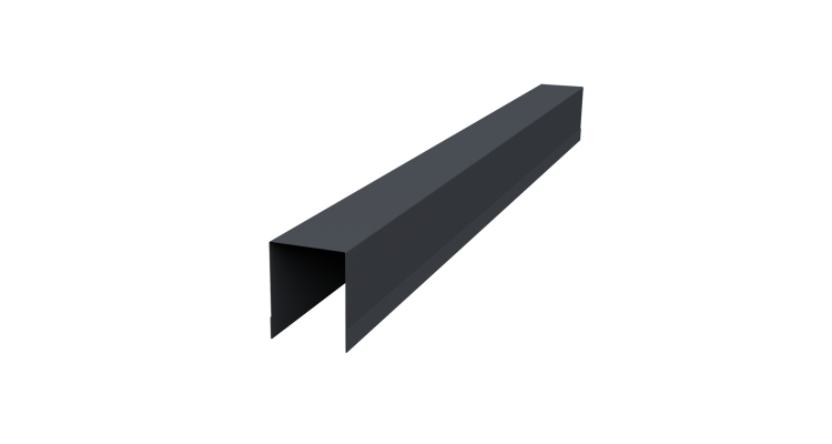 Планка опорная составная внутренняя Palermo 0,45 Drap-double TX RAL 7024 мокрый асфальт (3м)