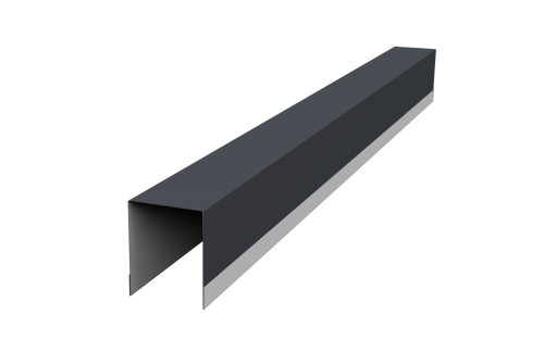 Планка опорная составная внутренняя для забора жалюзи Palermo 0,5 PurPro Matt 275 RAL 7024 мокрый асфальт (3м)