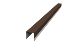 Планка вертикальная обратная для забора жалюзи Palermo 0,45 Drap TX RAL 8017 шоколад (2м)