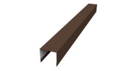 Стойка боковая крепежная для забора жалюзи Palermo 0,5 Rooftop Бархат RAL 8017 шоколад (1,8м)