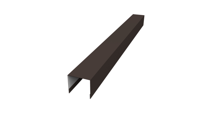 Стойка боковая крепежная для забора жалюзи Palermo 0,5 PurPro Matt 275 RR 32 темно-коричневый (2м)