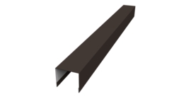 Стойка боковая крепежная для забора жалюзи Palermo 0,5 Drap RR 32 темно-коричневый (2м)