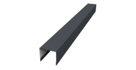 Стойка боковая крепежная для забора жалюзи Palermo 0,45 Drap TR RAL 7024 мокрый асфальт (2м)