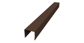 Стойка боковая крепежная для забора жалюзи Palermo 0,45 PE-Double RAL 8017 шоколад (2,5м)