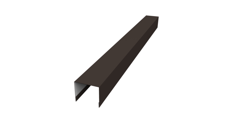 Стойка боковая крепежная для забора жалюзи Palermo 0,5 Drap RR 32 темно-коричневый (2,5м)