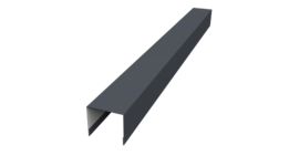 Стойка боковая крепежная для забора жалюзи Palermo 0,5 Satin RAL 7024 мокрый асфальт (2,5м)