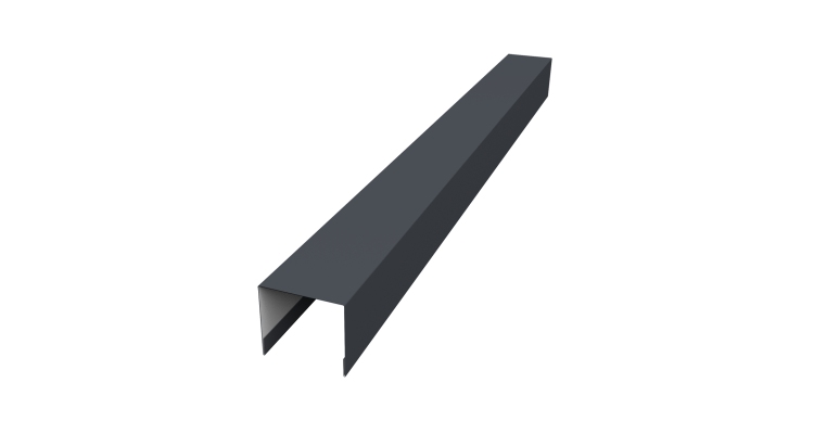 Стойка боковая крепежная для забора жалюзи Palermo 0,5 Drap RAL 7024 мокрый асфальт (3м)