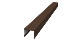 Стойка боковая крепежная для забора жалюзи Palermo 0,45 Drap TR RAL 8017 шоколад (3м)