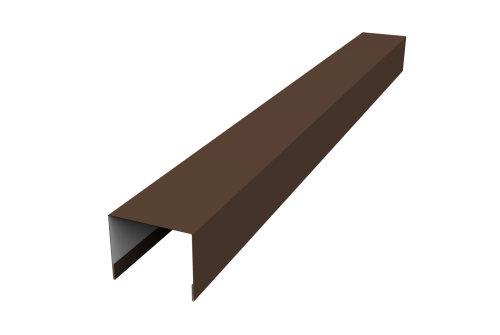 Крышка жалюзи Palermo 0,5 Satin RAL 8017 шоколад (2,5м)