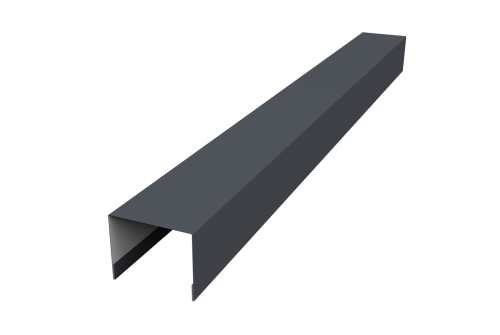 Крышка жалюзи Palermo 0,5 Satin RAL 7024 мокрый асфальт (2,5м)