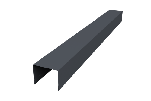 Крышка жалюзи Palermo 0,45 PE-Double RAL 7024 мокрый асфальт (3м)